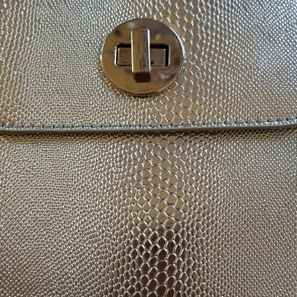Silver Embossed Crossbody/Clutch NWT - Picture 3 of 6